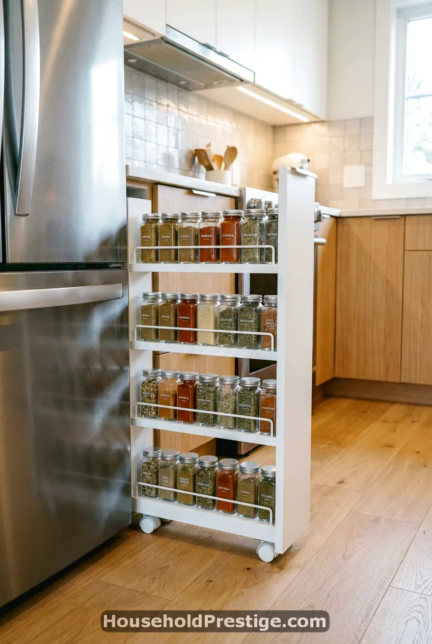 small kitchen organization