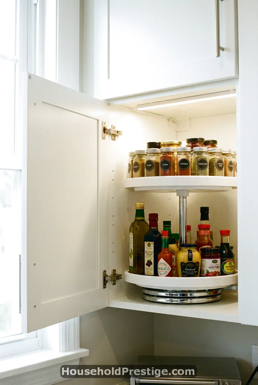 small kitchen organization