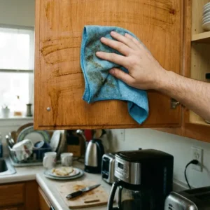 Kitchen Cleaning Hacks: How I Finally Removed Years of Sticky Grease from My Cabinets