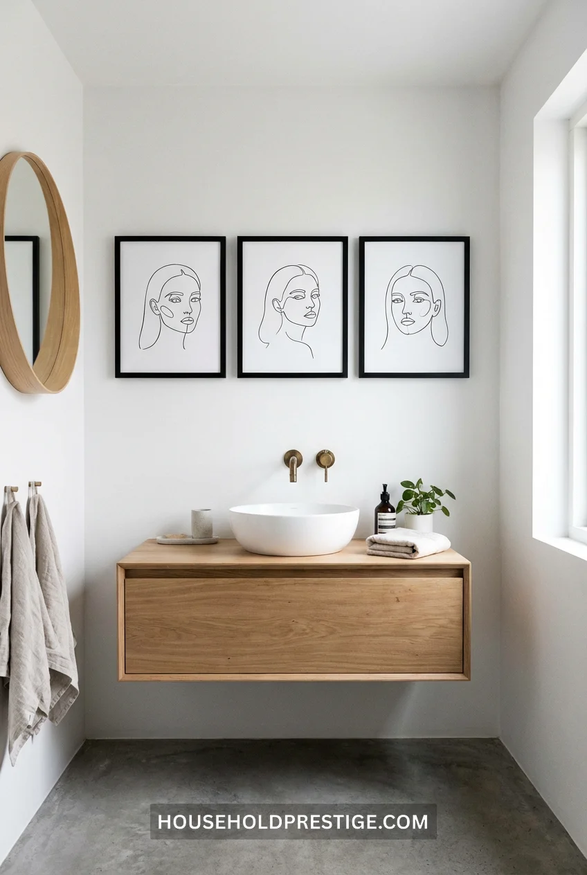 bathroom wall art ideas