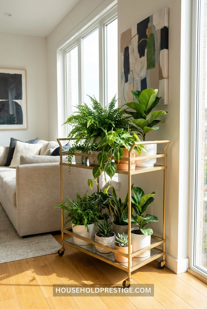 living room plant ideas