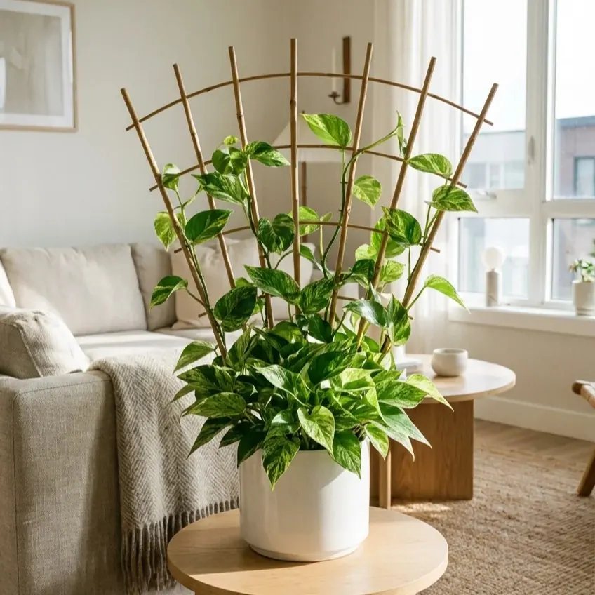 21 Brilliant Pothos Climbing Ideas (Moss Poles, Walls, and More)