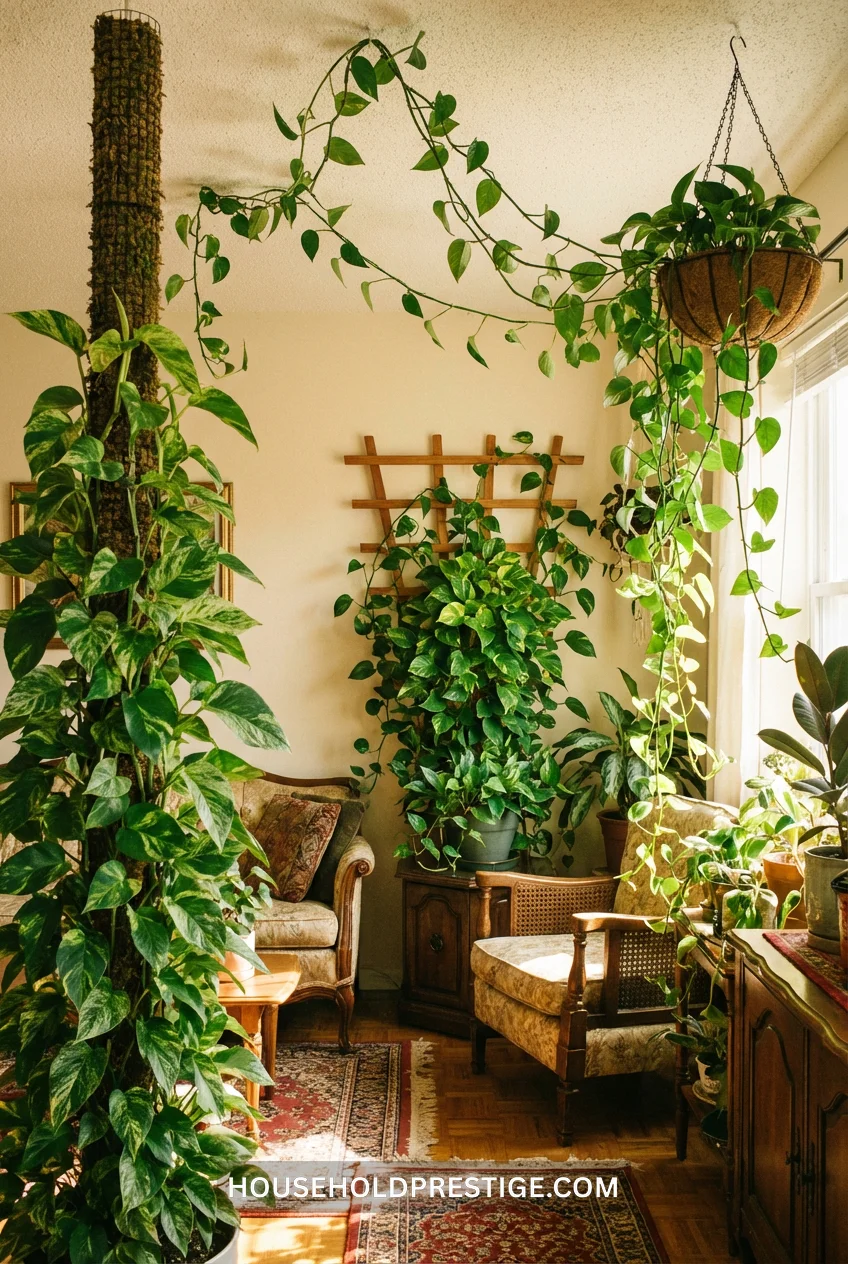 pothos climbing ideas