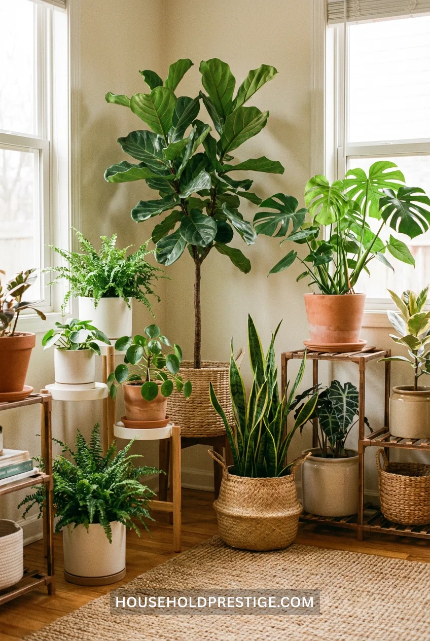 living room plant ideas