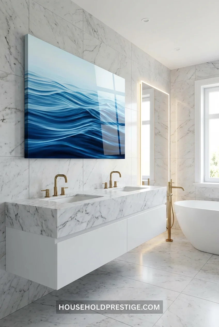 bathroom wall art ideas