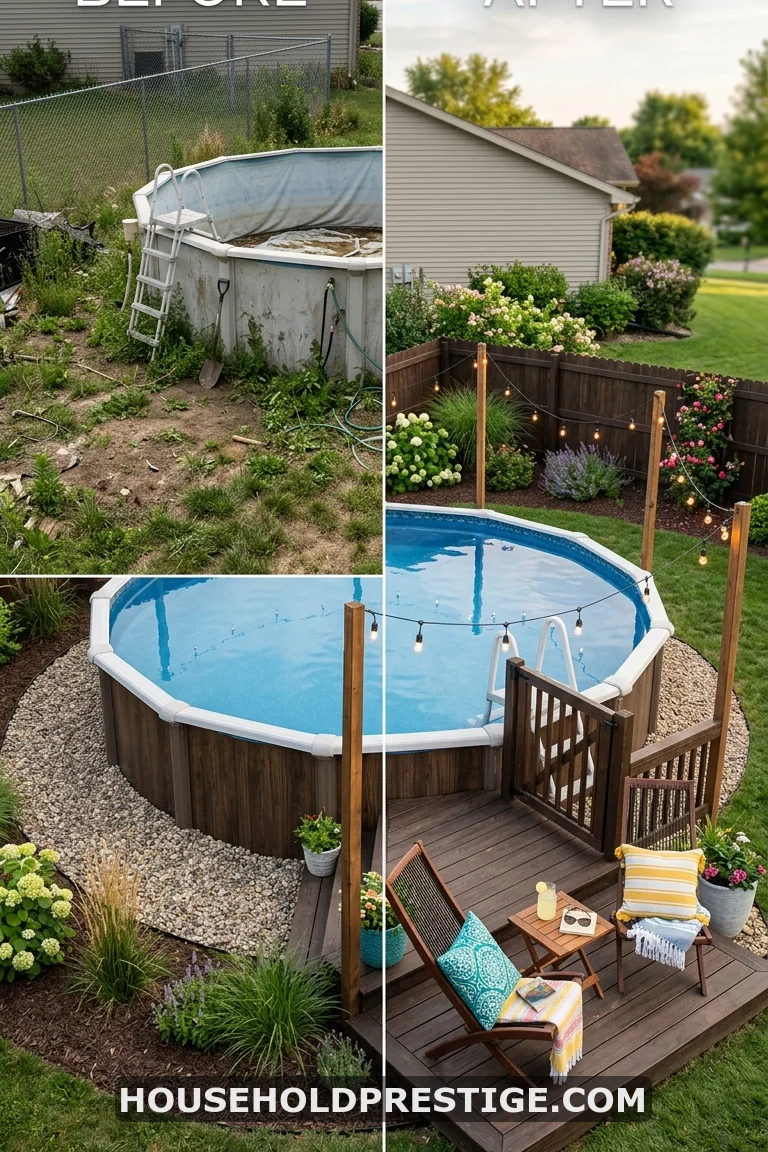 above ground pool deck ideas