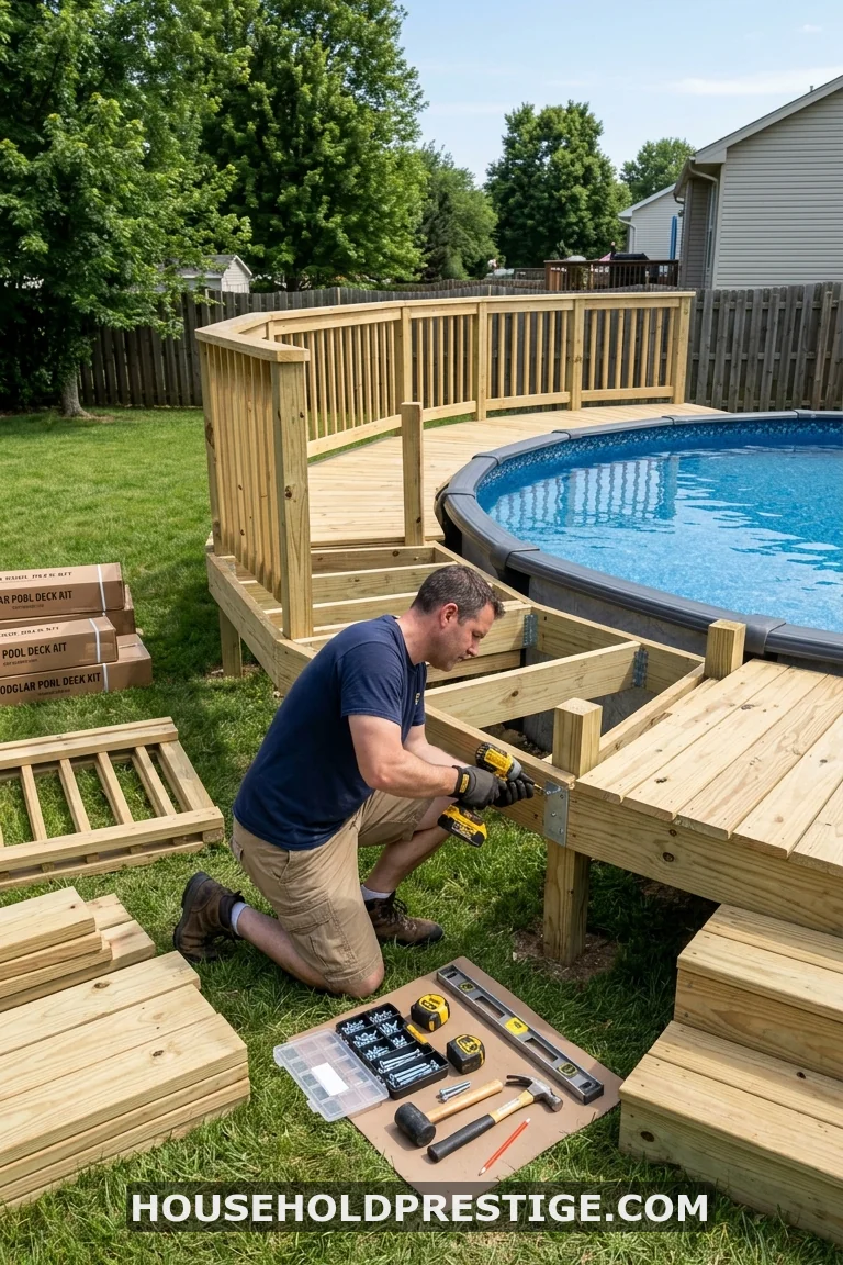 above ground pool deck ideas