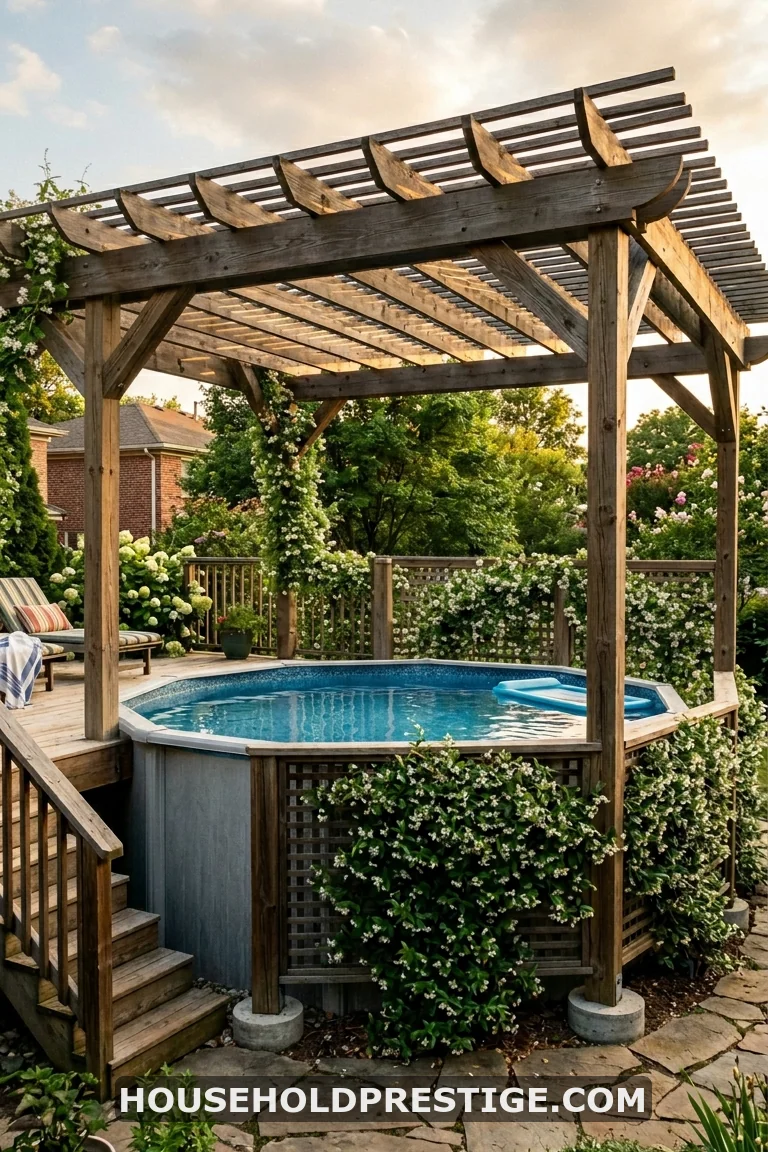 sunken above ground pool ideas