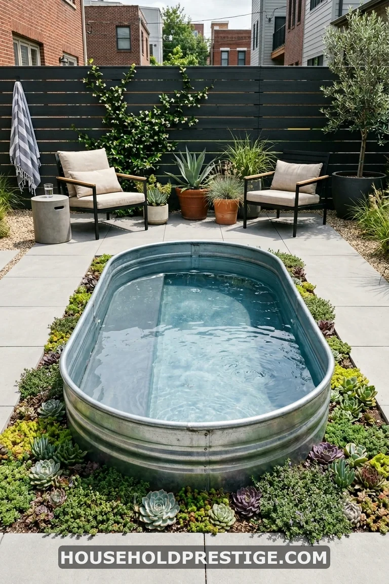 sunken above ground pool ideas