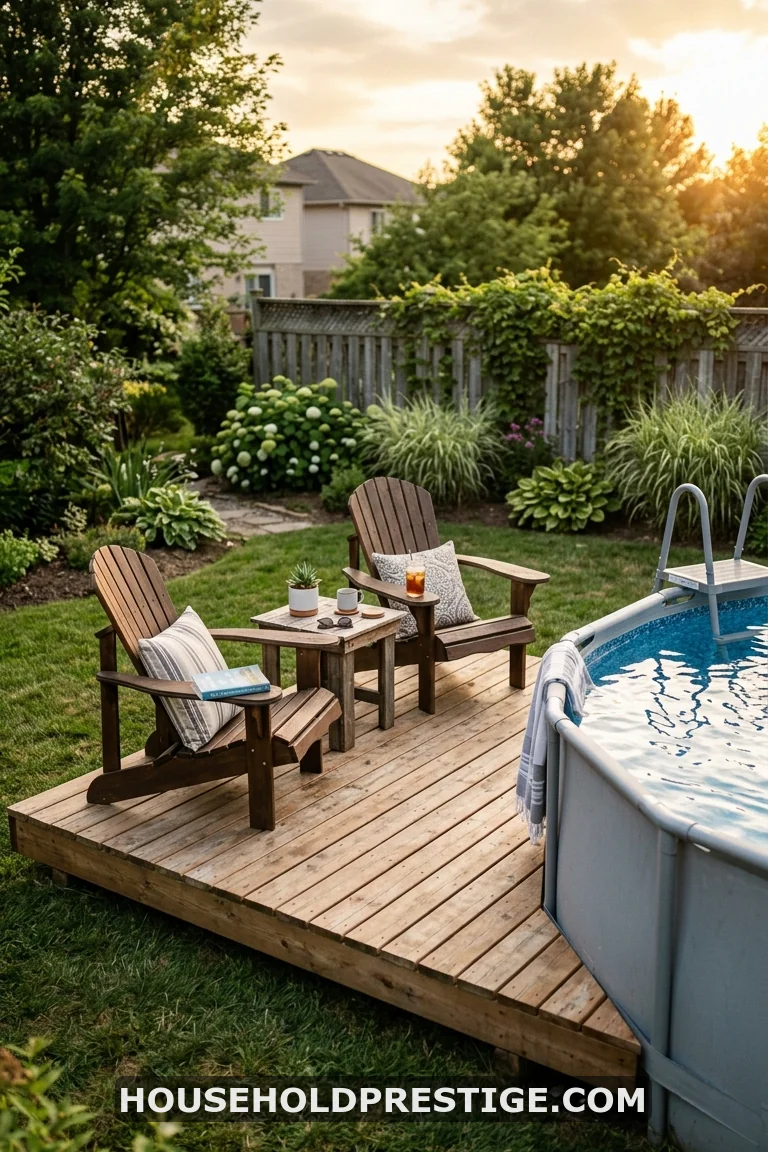 above ground pool deck ideas