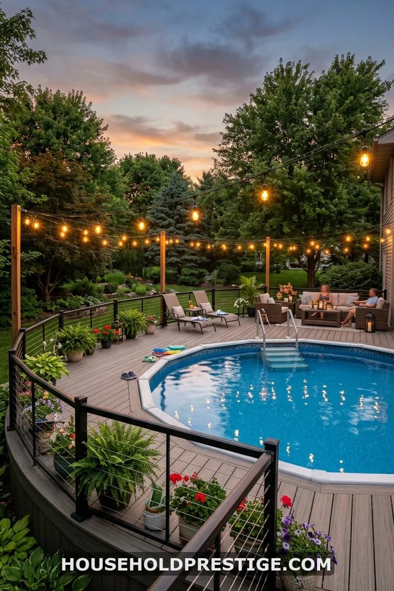 above ground pool deck ideas