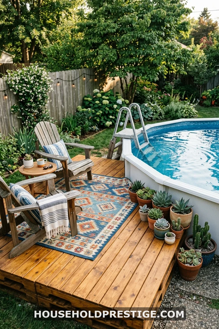 above ground pool deck ideas