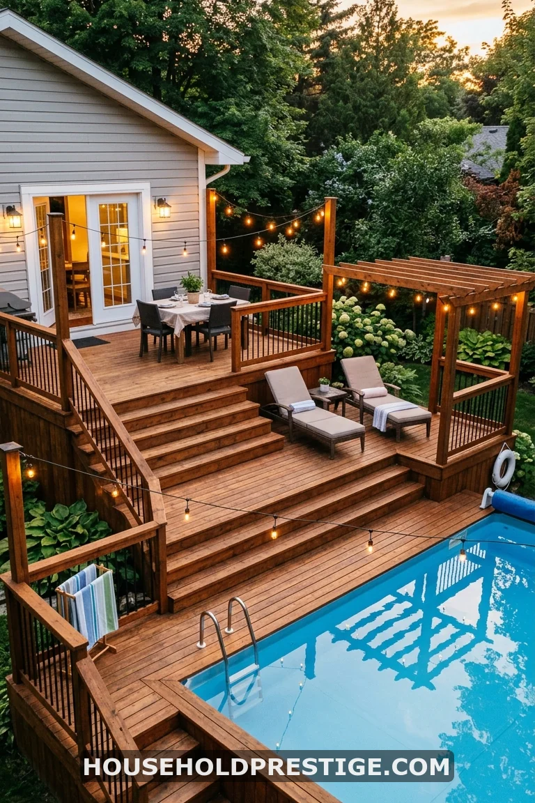 above ground pool deck ideas