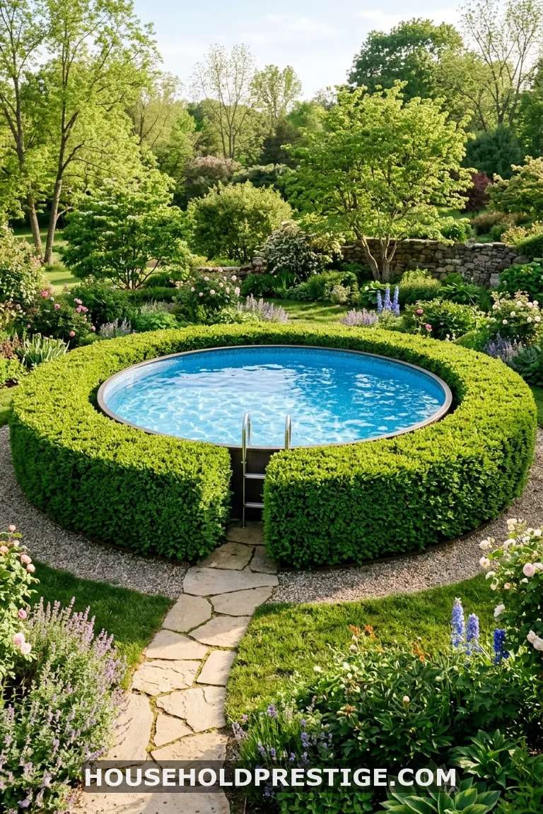 sunken above ground pool ideas