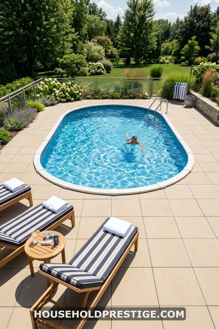 sunken above ground pool ideas