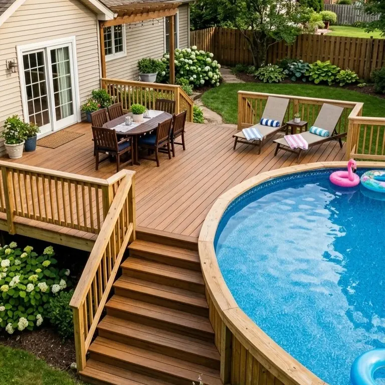 23 Above Ground Pool Deck Ideas That Look Resort-Worthy on Any Budget