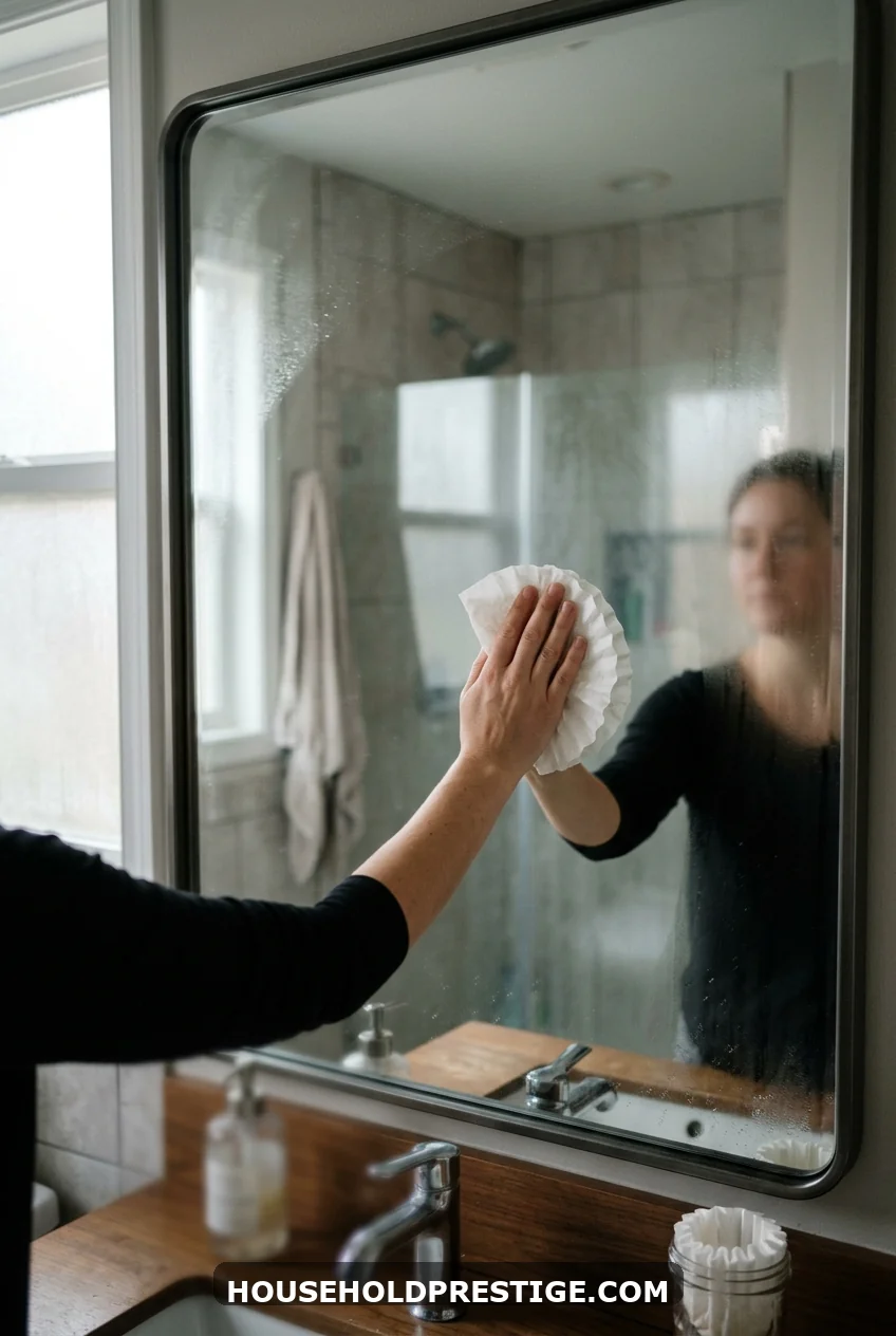 8. Coffee Filters for Streak-Free Mirrors and Glass