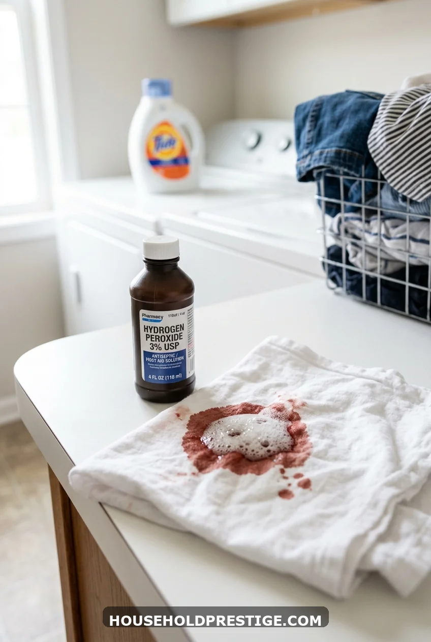 9. Hydrogen Peroxide for Three Common Stains