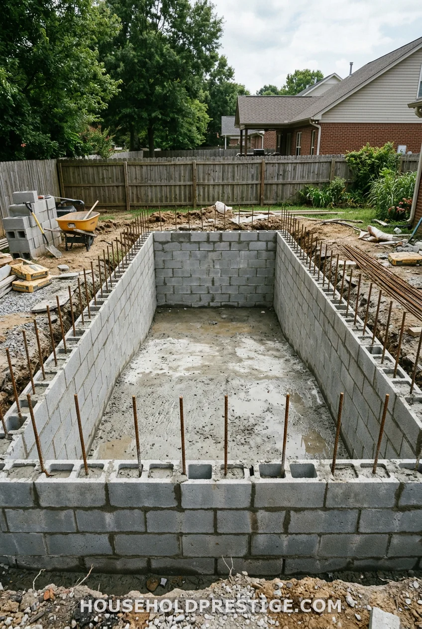 Concrete Block DIY Mini Pool