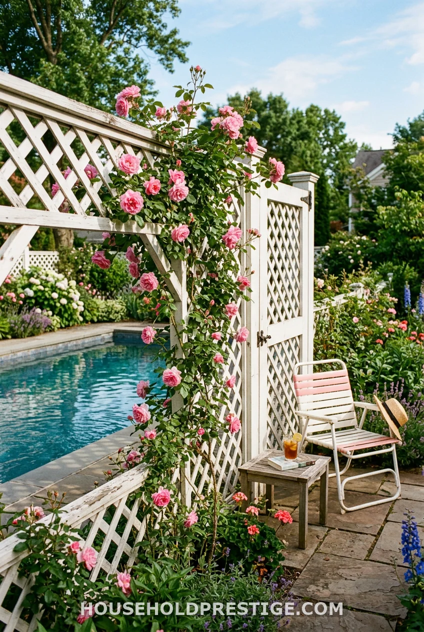 Lattice Wood Fence