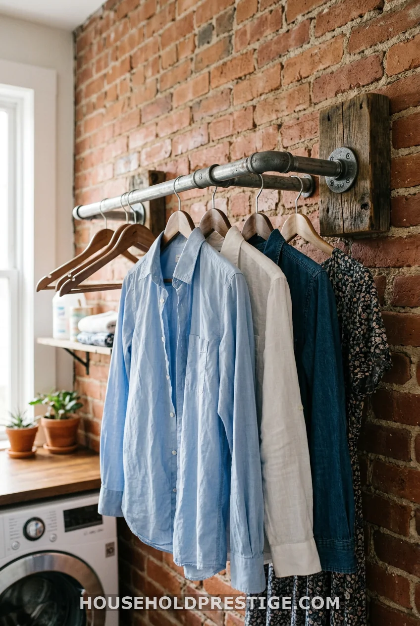 Build an Industrial Pipe-and-Wood Hanging Rod