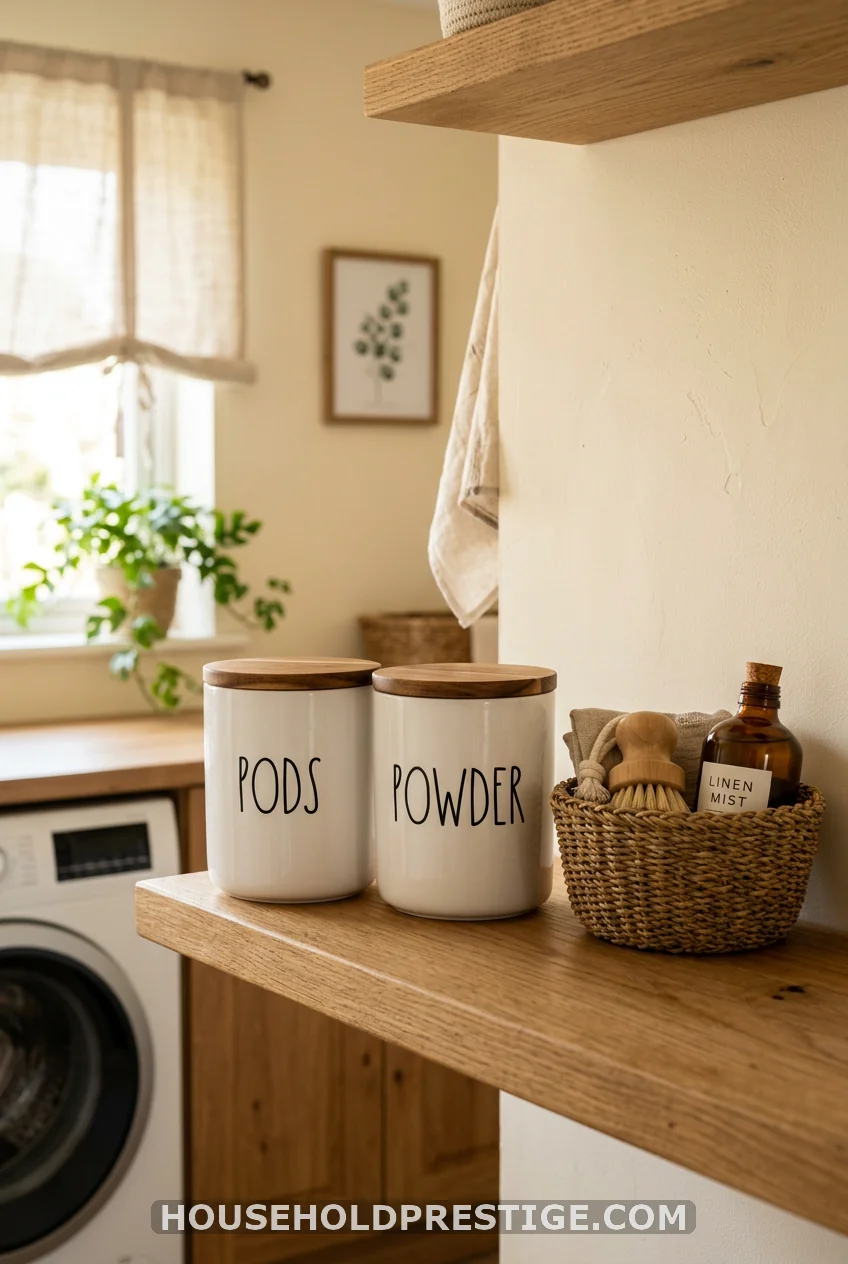 Repurposed Kitchen Canisters