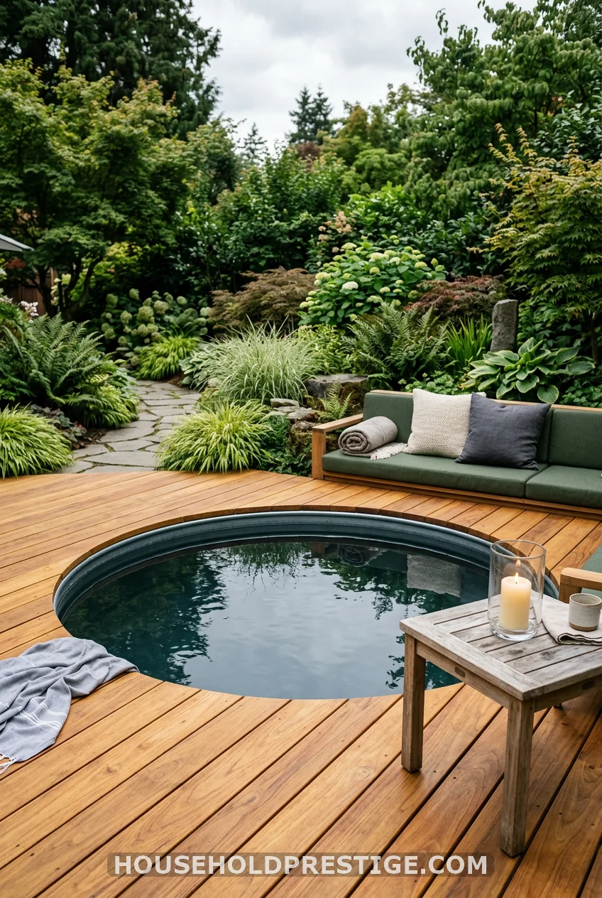 Flush-Mount in a Garapa Wood Deck for the Year-Round Look