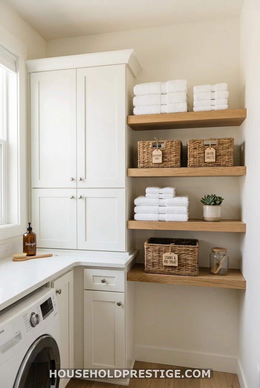 The Open-Shelf Closed-Cabinet Combination Wall
