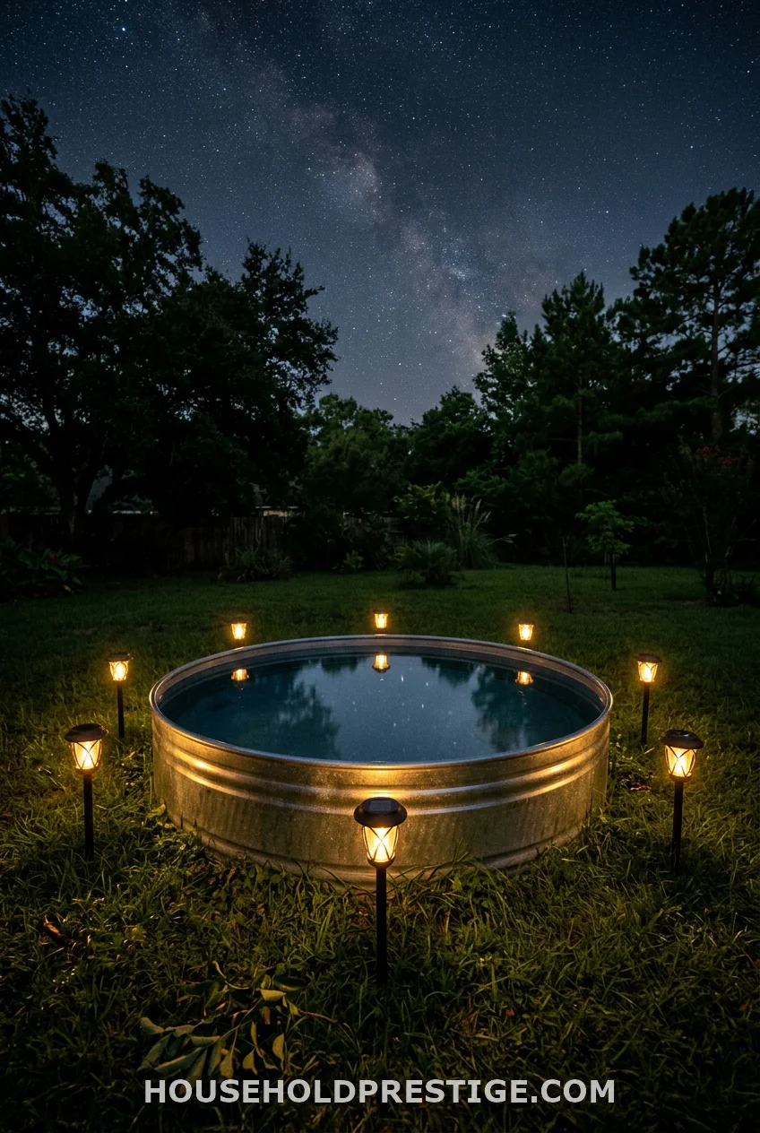 Ring It with Solar Stake Lights for Night Swims