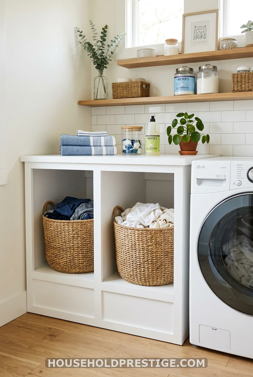 Build a Laundry Basket Pedestal with Two Slots