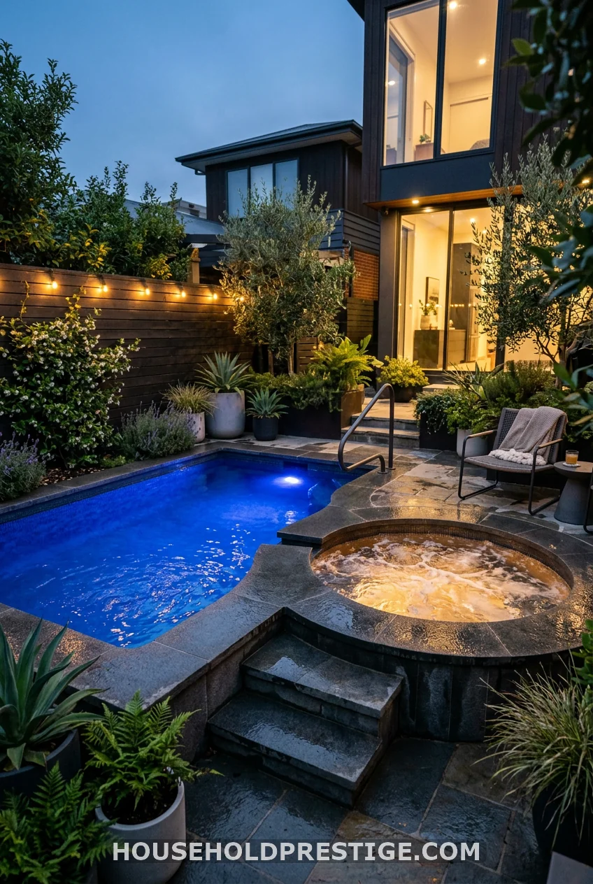 Pool Compact Hot Tub Combo