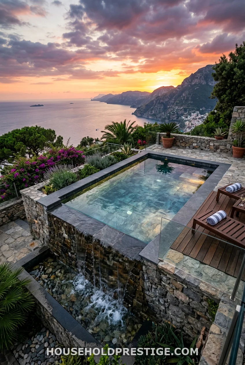 Disappearing-Edge Mini Pool