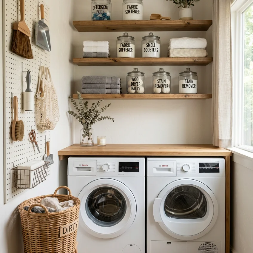 21 Space-Saving DIY Laundry Room Organization Ideas Under $40