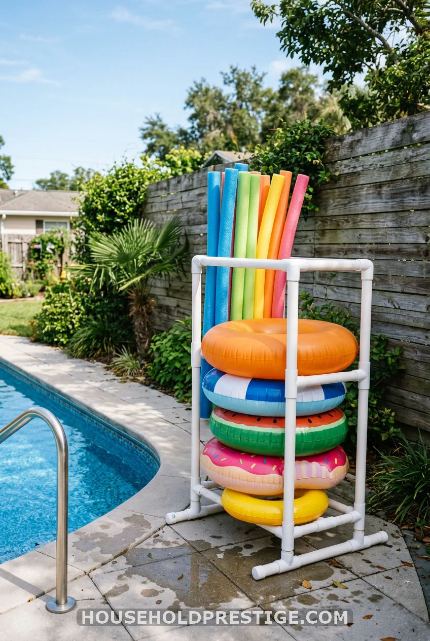 Build a PVC Pool Float Rack in an Afternoon