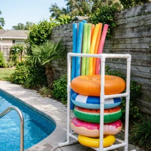 diy pool float storage ideas featured image