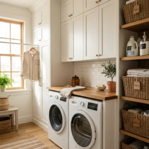 laundry room organization cabinets featured image