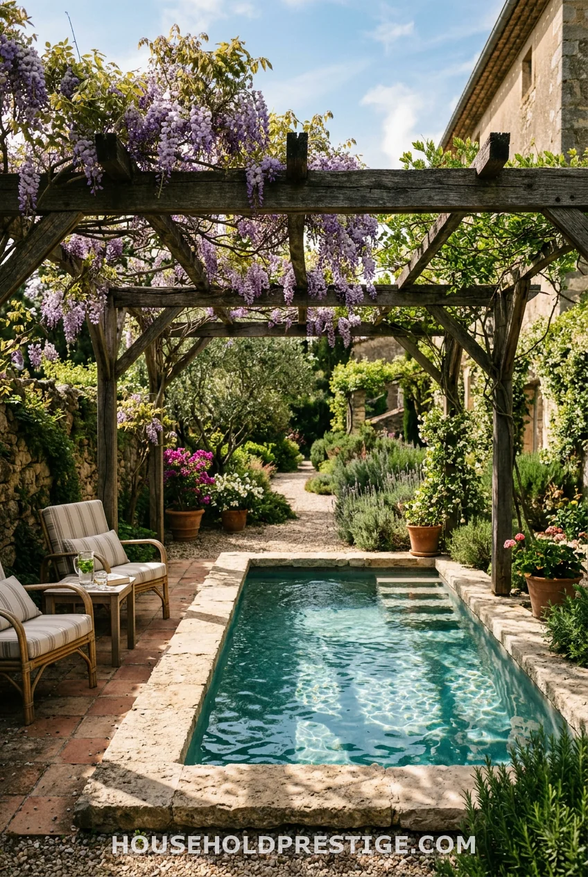 Mini Pool With Pergola Canopy