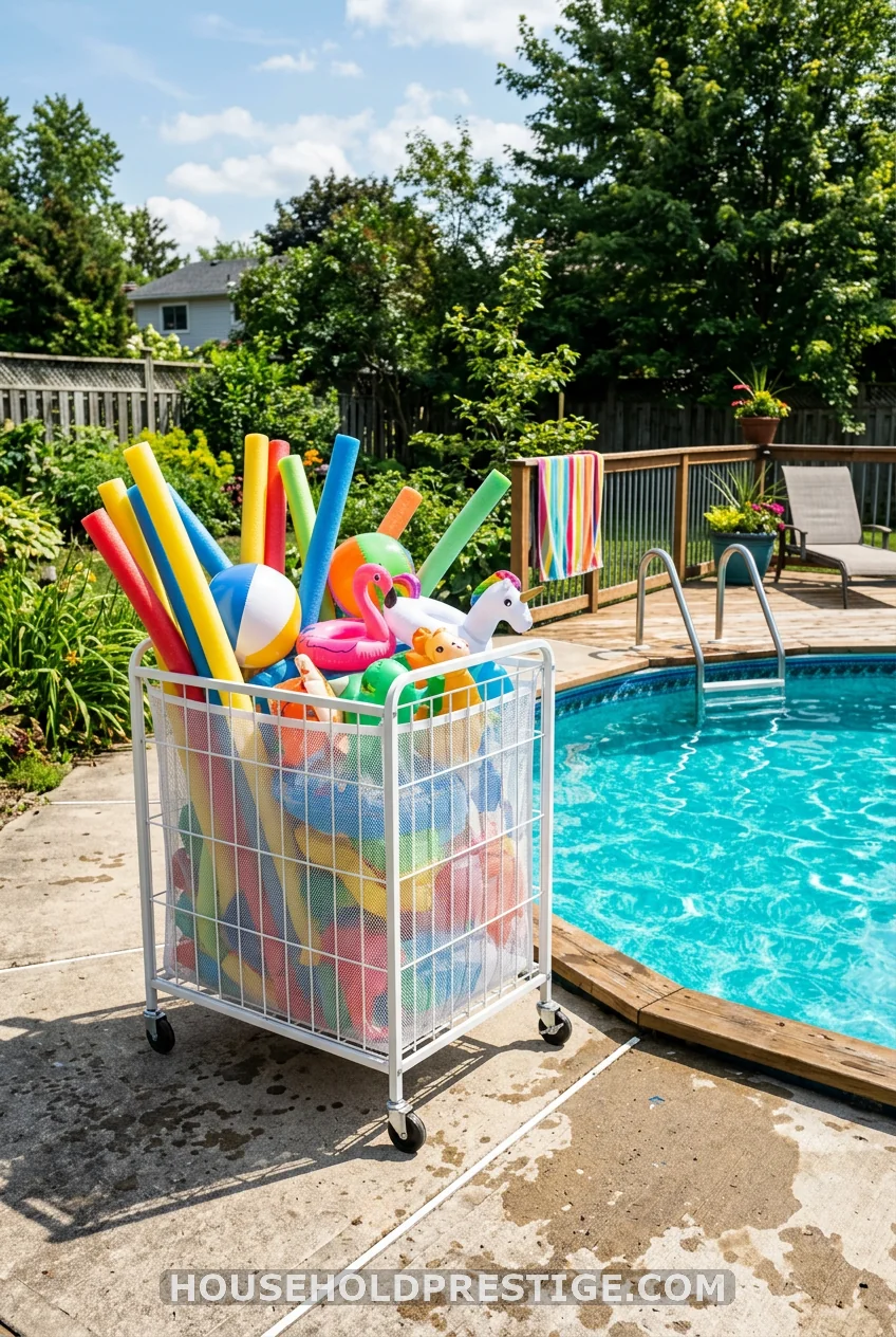 Mesh Rolling Laundry Bin — No Build Required