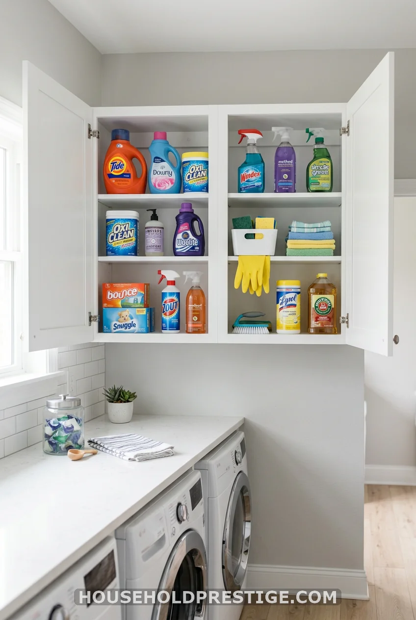 Floating Wall Cabinets at Eye Level for Daily Essentials