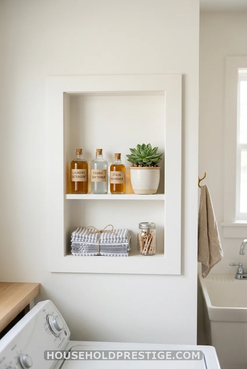 Recessed Shelving Between Studs