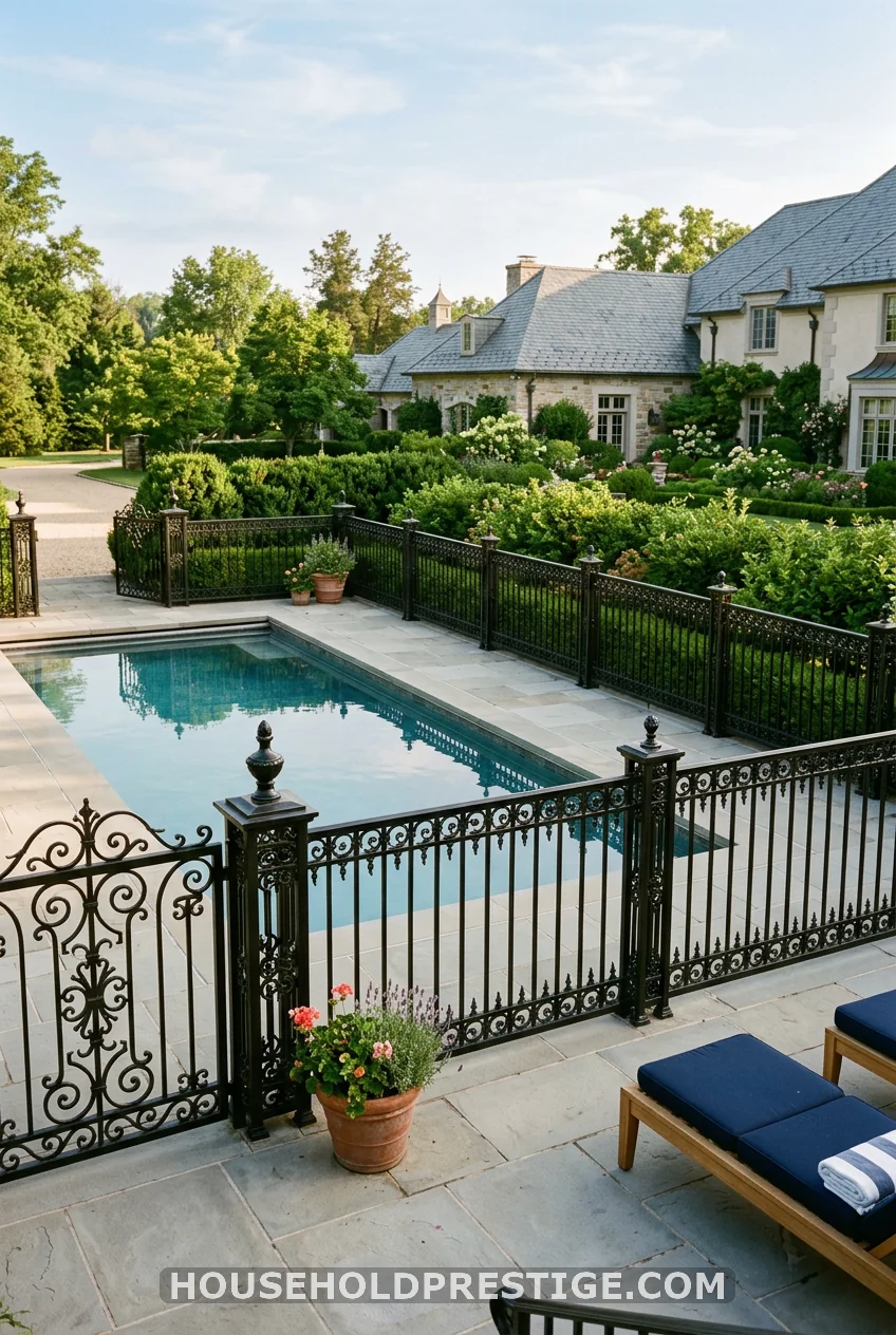 Wrought Iron Pool Fence