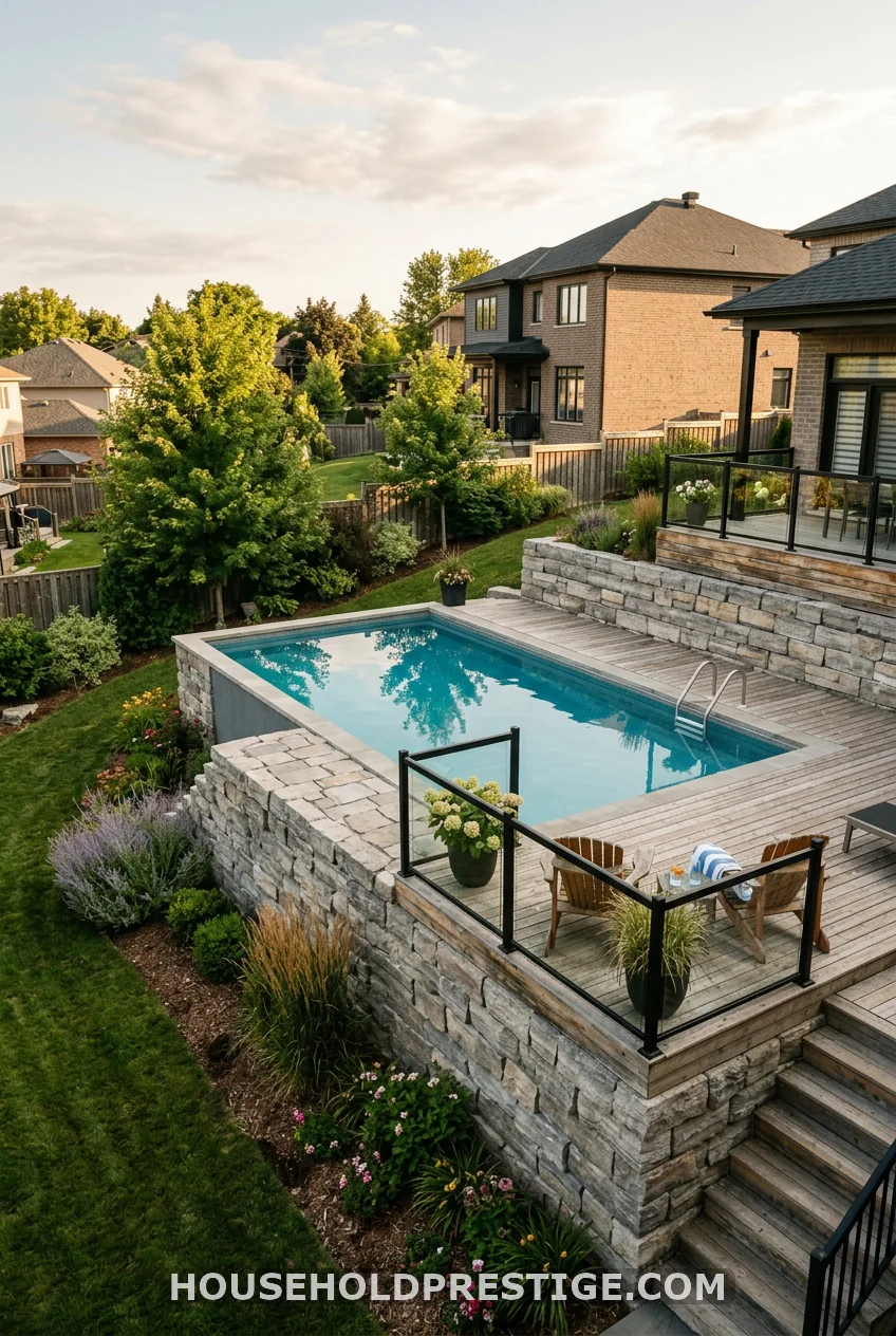 Semi-Inground Pool