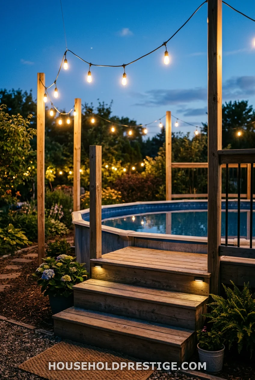 String Lights and a Two-Step Platform Entry