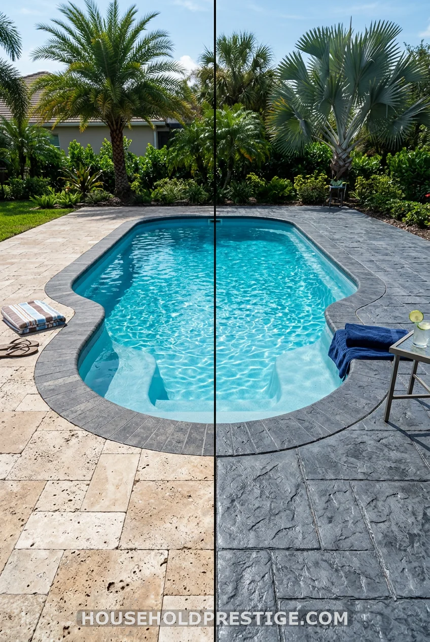 Pavers vs. Stamped Concrete Deck — The Myth Everyone Gets Wrong