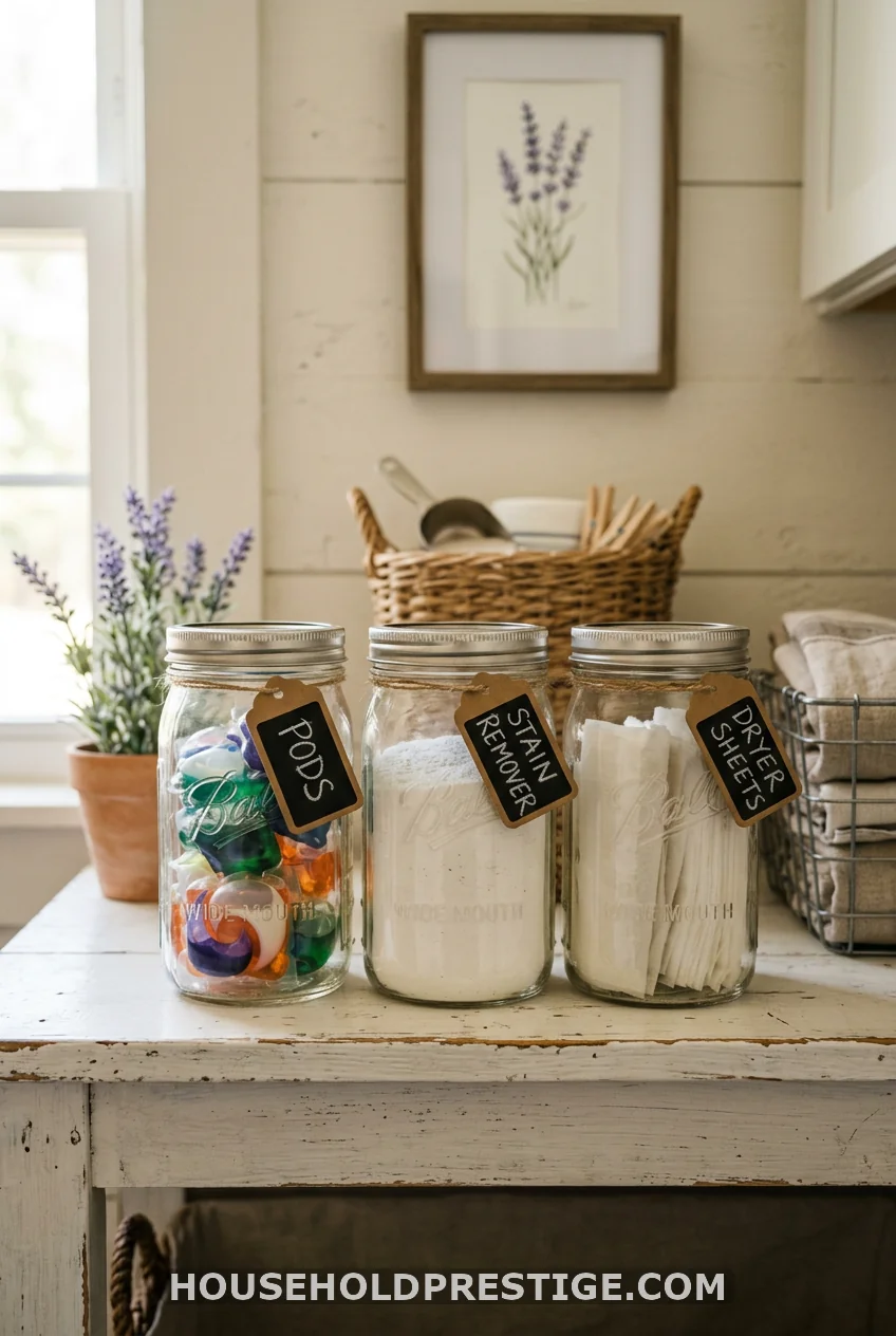 Mason Jar Detergent Dispensers
