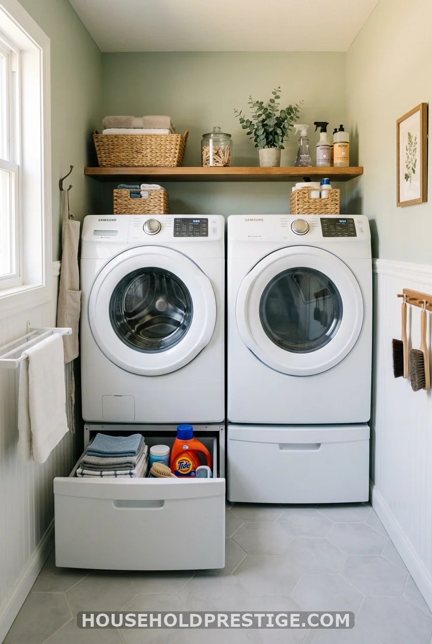 Under-Machine Pedestals with Pull-Out Drawers