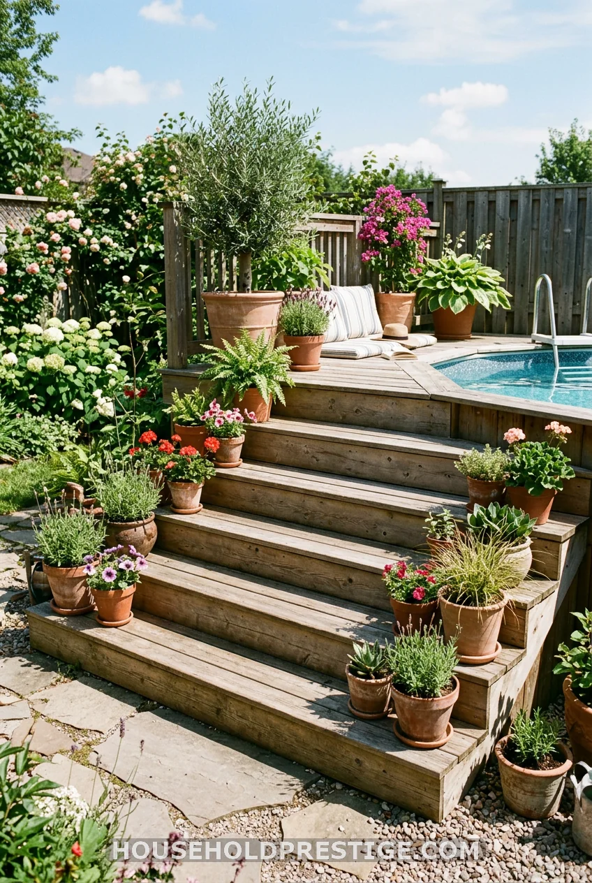 Terraced Steps That Double as a Deck