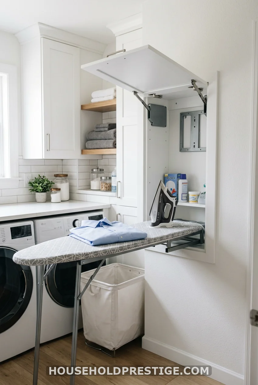 Built-In Fold-Down Ironing Board Cabinet