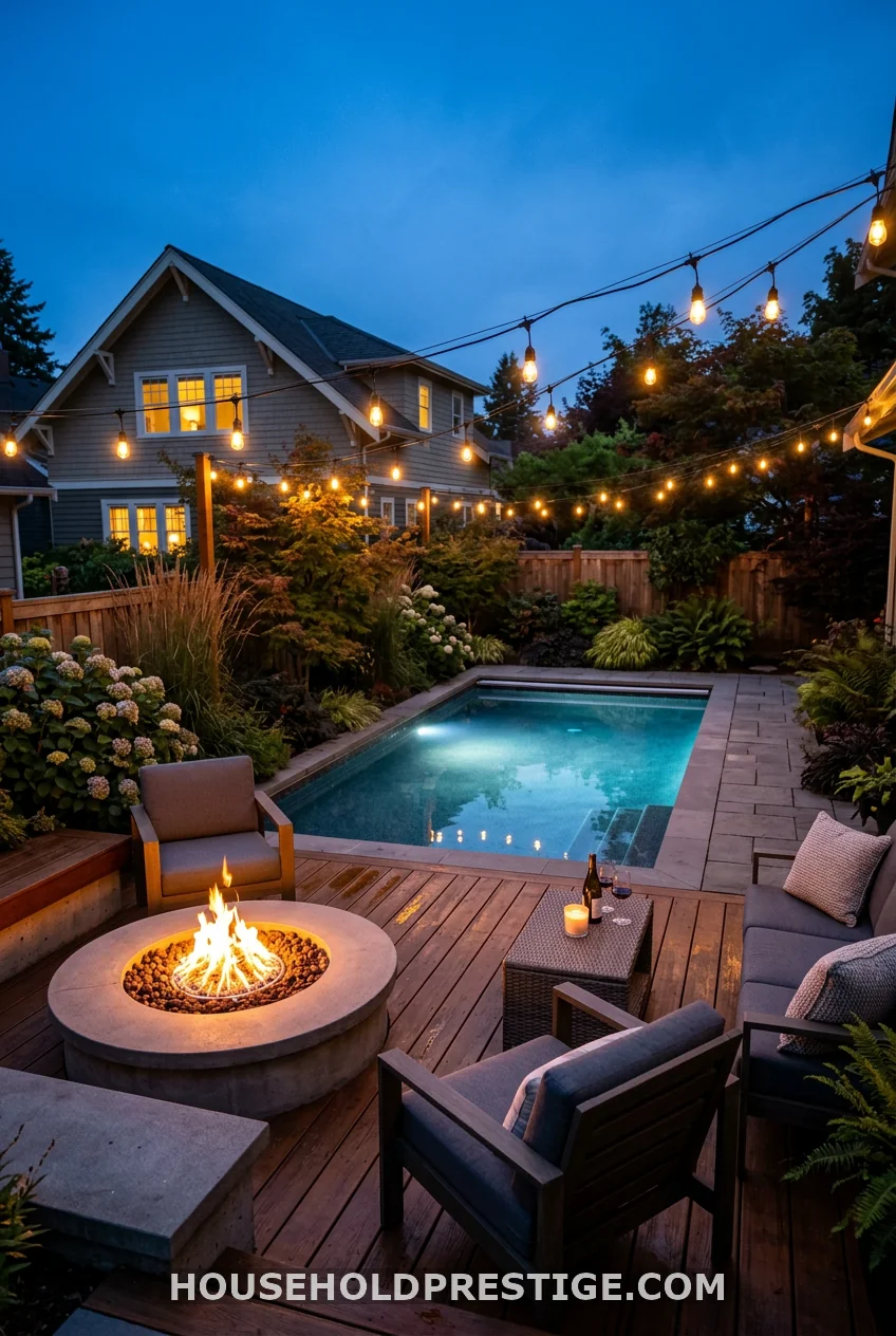 The Pool and Fire Pit Combo