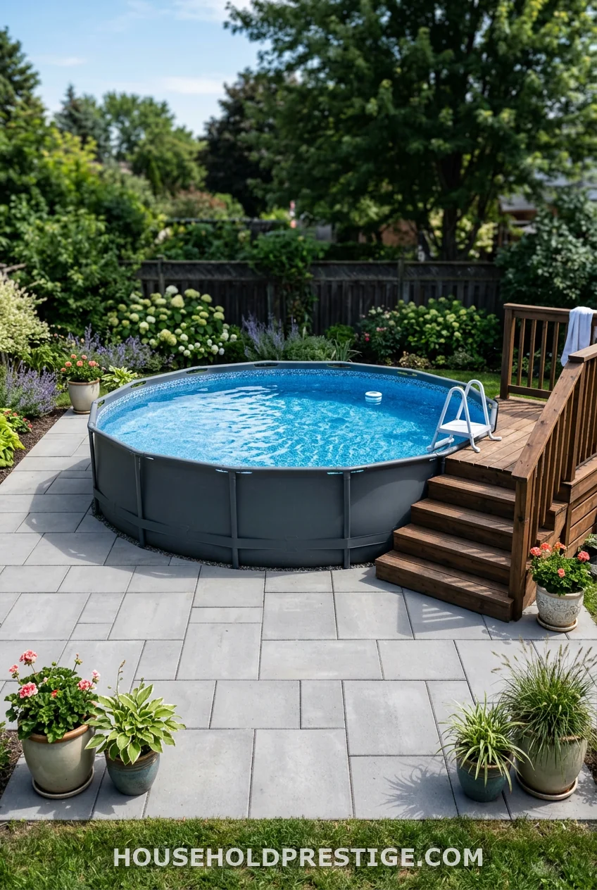 The Concrete Paver Surround — Clean, Permanent, No-Maintenance